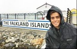 Mauricio Giraudo en las Islas Falkland  