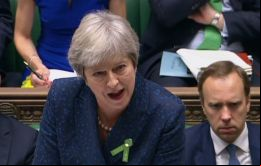 Cuando volvamos con un acuerdo espero que todos en esta cámara pongan el interés nacional por delante, expresó Theresa May a la Cámara de los Comunes