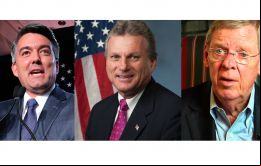 Senador de Georgia Johnny Isakson (R), Congresista (R) Buddy Carter del primer distrito de Georgia y el Senador Cory Gadner (R) representa al estado de Colorado