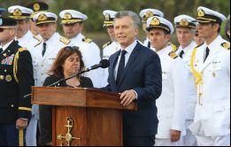 Macri elogió el coraje y profesionalismo de cada uno de los 44 tripulantes.