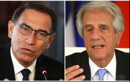 Martín Vizcarra se había comprometido el domingo con su par uruguayo Tabaré Vázquez a enviarle antecedentes para resolver el pedido de asilo de Alan García