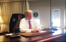 Decidí que sería mejor para todas las partes involucradas cancelar mi reunión previamente programada, escribe Trump desde a bordo de Air Force One.