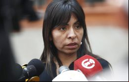 El fiscal argumentó el pedido de comparecencia restringida contra Giuliana Loza, en una audiencia presidida por el juez Richard Concepción Carhuancho. 