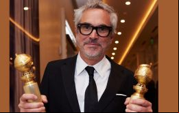La cinta mexicana Roma fue otra de las grandes ganadoras de la noche, consiguió, Mejor Película Extranjera y Mejor Director para Alfonso Cuarón