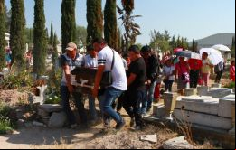 El único cementerio del municipio no cuenta con espacio suficiente para albergar los cuerpos, aún pensando que la cifra de fallecidos va en ascenso