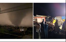 La tormenta impactó la costa norte-occidental de Cuba con rachas de viento superiores a los 100 kilómetros por hora