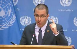 El canciller venezolano Jorge Arreaza aseguró en la ONU que el grupo tomará acciones para defender “los derechos de la Carta y todos los Estados ” 