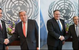 Guterres accedió a los pedidos de reunión de Pompeo y Arreaza pero resiste a las presiones para tomar partido, y se ha limitado a ofrecer sus buenos oficios
