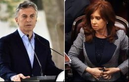 Al Presidente Mauricio Macri y su familia, mis condolencias por la muerte de su padre, dice el breve mensaje de condolencia que escribió la ex Mandataria