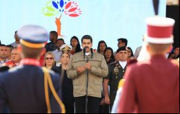 En un acto en el museo del Cuartel de la Montaña en Caracas, el Maduro afirmó que se encuentra en batalla contra los poderes mundiales de imperialismo