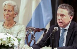 Lagarde se reunió en Washington con el ministro de Hacienda argentino, Nicolás Dujovne, en la que se discutió la actual situación económica del país. 