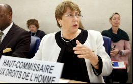 Bachelet dijo que su oficina continúa investigando las denuncias de ejecuciones extrajudiciales, con al menos 205 muertes atribuidas a las FAES en 2017