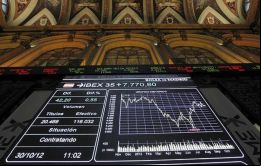 El IBEX se recuperó en la segunda parte de la sesión, ya que a mediodía perdía un 1% y al cierre terminó con un avance de 11,20 puntos, hasta 9.517,20 puntos