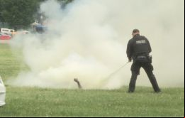 “Agentes del Servicio Secreto respondieron en segundos, apagaron el fuego y empezaron a istrarle (al hombre que se prendió fuego) primeros auxilios”
