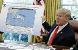 El 1 de septiembre, Trump dijo en su cuenta twitter que Alabama formaba parte de los estados que ”probablemente serán golpeados (mucho) más fuerte de lo previsto”
