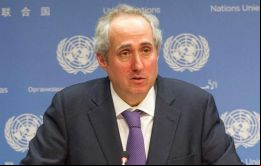 Es obviamente un horrible error cuando se tiene en cuenta lo que realmente sucedió en Guernica, señaló el portavoz de la organización Stéphane Dujarric