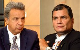 Moreno en mensaje a la nación acusó al ex presidente Rafael Correa y algunos de sus aliados, de orquestar las protestas para derrocarlo en un golpe de Estado