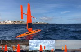 Los dos veleros, Saildrones son dos “drones” marinos, con capacidad para navegar tanto de forma autónoma como pilotada vía satélite desde California