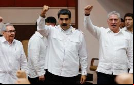 Los mandatarios intervinieron en la clausura del Encuentro Anti-imperialista de Solidaridad, por la Democracia y contra el Neoliberalismo, en La Habana 