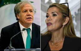 Almagro contó en su cuenta de la red Twitter que este viernes conversó con Áñez, presidente del Gobierno provisional de Bolivia