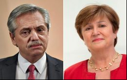 “Queremos asumir un compromiso que podamos cumplir”, reafirmó el futuro jefe de Estado.a la Directora del FMI, Kristalina Georgieva
