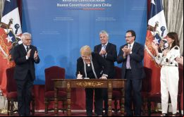 Michelle Bachelet pareció acertar con su objetivo con el que llegó a su segundo gobierno, el que era luchar contra la desigualdad. Imagen de marzo del 2018: 
