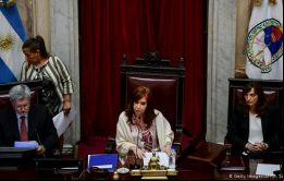 La vice-presidente Cristina Fernandez debutó como titular de la Cámara Alta 