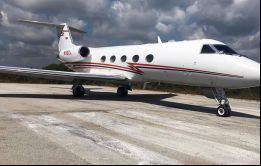 La nave llegó al aeropuerto internacional de Salta el lunes 27 cerca de las 23 y despegó al día siguiente.