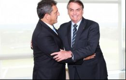 Massa fue invitado al Palacio del Planalto por el presidente Bolsonaro, luego de cumplir con una agenda institucional en el Congreso de Brasil