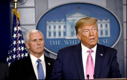 “Vamos a derrotar al enemigo invisible”, dijo Trump, quien dijo que la crisis básicamente lo había convertido en un “presidente en tiempos de guerra”. 