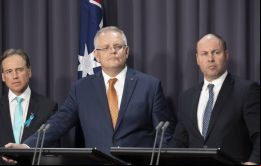 ”Vamos a comprometer 130.000 millones de dólares australiano en los próximos seis meses para apoyar los empleos y el estilo de vida de lo que calculamos serán unos seis millones que necesitarán este s