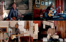 Los Rolling Stones, por su parte, ofreció una versión de You can´t always get what you want, que inició Mick Jagger con una guitarra acústica y a las que se fueron sumando de a uno Keith Richards, R