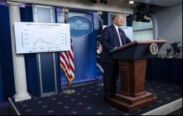Es algo que no me gusta decir de la situación, pero es lo que es, se sinceró Trump durante una rueda de prensa, e insistió, el virus está en todo el mundo.