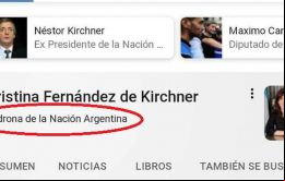 La ex presidente pidió que se ordene una pericia informática urgente contra Google para usarla como prueba en una futura demanda civil a la empresa