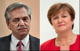 Según un comunicado el presidente Alberto Fernández mantuvo por la mañana un diálogo telefónico con la titular del FMI, Kristalina Georgieva