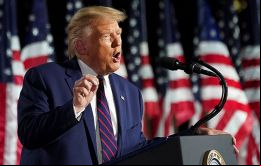 Su sueño americano estará muerto si Biden gana el 3 de noviembre, alertó el mandatario, en una nueva jornada de la Convención Nacional Republicana. 