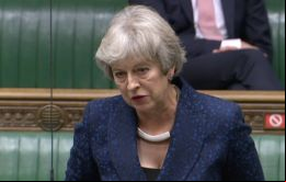 May advirtió que no votará a favor del texto propuesto por el premier porque “implica daños incalculables para la reputación del Reino Unido”.