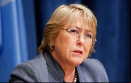 Bachelet subrayó que la fuerte presencia de fuerzas de seguridad alimenta los temores a que haya una violenta represión de las voces disidentes 