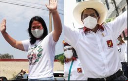 Keiko Fujimori parece encaminada a la segunda vuelta ante el chavista Castillo.