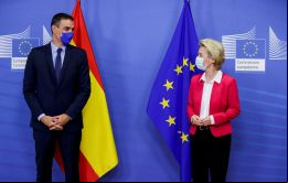 Sánchez pidió a Von der Leyen una propuesta concreta sobre desarrollo sostenible que parece ser una de las mayores objeciones al acuerdo con Mercosur.