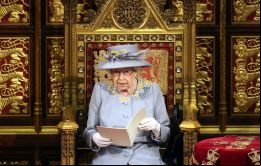 La prioridad de mi gobierno es lograr una recuperación nacional de la pandemia, dijo la Reina en su discurso.