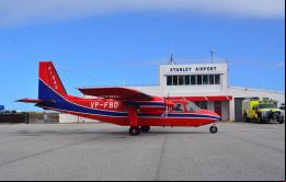 El aeropuerto civil de Stanley, el único existente en las Islas previo a la inauguración del Complejo de Mount Pleasant 