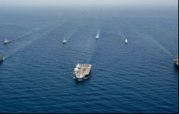 Es la fuerza de tarea combinada naval y aérea más grande reunida bajo el mando británico desde la Guerra de las Falkland.
