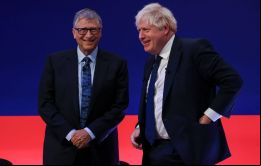 Gates y Johnson se reunieron el martes en el Museo de Ciencias de Londres