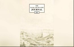 La portada del Jornal de Islas Falkland que en su edición 2021 cuenta con un récord de 328 páginas<br />
