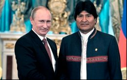 Evo apoya públicamente a Putin