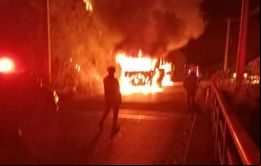 Fue el tercer incendio provocado desde el levantamiento del Estado de Excepción Constitucional