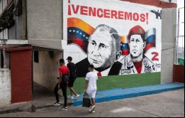 El mural representa la victoria rusa sobre Ucrania