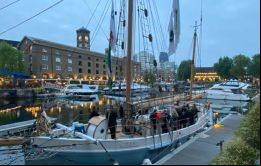 El Ilen en la marina de St Katherine en Londres (Foto de Sukey Cameron)