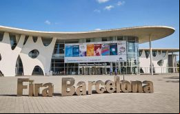 Ingreso principal al espacio de Global SeaFood Expo en Barcelona 
